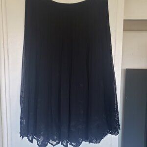 Black Lace Skirt Size Small (Lined)